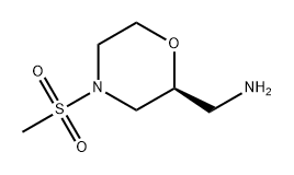 (S)-(4-(甲基磺酰基)吗啉-2-基)甲胺, 1353897-63-8, 结构式