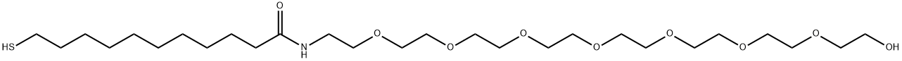11-巯基十一烷酰胺-聚乙二醇, 1353948-95-4, 结构式