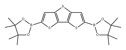 2,6-双(4,4,5,5-四甲基-1,3,2-二氧杂硼烷-2-基)二噻吩并[3,2-B:2′,3′-D]噻吩,1353974-73-8,结构式