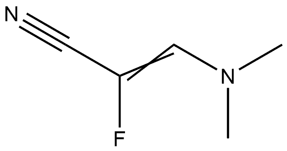 3-(dimethylamino)-2-fluoroacrylonitrile Structure