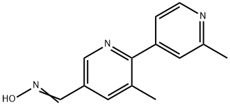 (Z)-2',3-dimethyl-2,4'-bipyridine-5-carbaldehyde oxime Structure