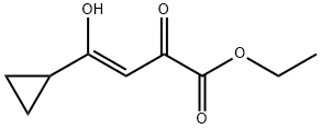 3-Butenoic acid, 4-cyclopropyl-4-hydroxy-2-oxo-, ethyl ester, (3Z)-,1354822-96-0,结构式