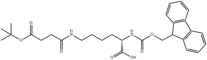 L-Lysine, N6-[4-(1,1-dimethylethoxy)-1,4-dioxobutyl]-N2-[(9H-fluoren-9-ylmethoxy)carbonyl]-,1354905-64-8,结构式