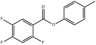 4-Methylphenyl 2,4,5-trifluorobenzoate Struktur