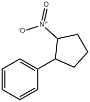 Benzene, (2-nitrocyclopentyl)- Structure