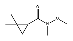 Cyclopropanecarboxamide, N-methoxy-N,2,2-trimethyl- Structure