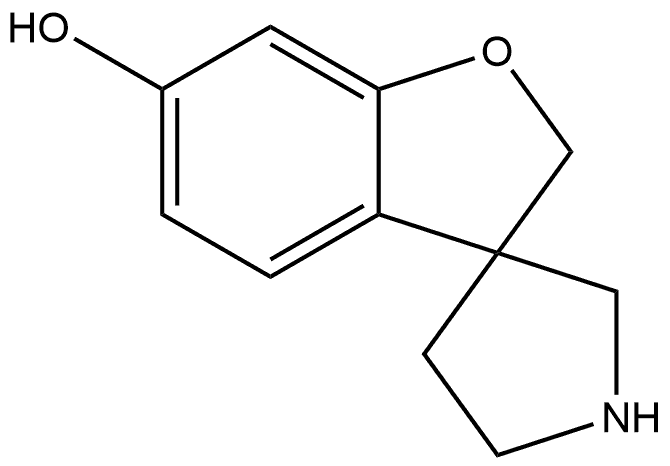 2H-Spiro[benzofuran-3,3''-pyrrolidin]-6-ol,1355091-58-5,结构式