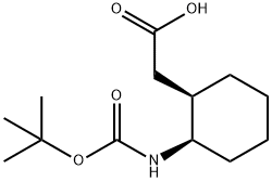 N-Boc-2-((1R,2R)-2-aminocyclohexyl)acetic acid Structure