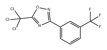 1,2,4-Oxadiazole, 5-(trichloromethyl)-3-[3-(trifluoromethyl)phenyl]- Structure