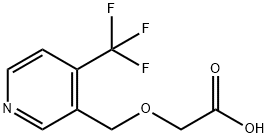 Acetic acid, 2-[[4-(trifluoromethyl)-3-pyridinyl]methoxy]- 结构式
