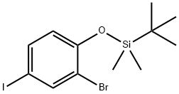 Benzene, 2-bromo-1-[[(1,1-dimethylethyl)dimethylsilyl]oxy]-4-iodo- Structure