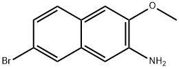 2-Naphthalenamine, 7-bromo-3-methoxy- 化学構造式