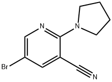 5-Bromo-2-(pyrrolidin-1-yl)nicotinonitrile 结构式