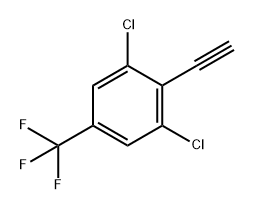 Benzene, 1,3-dichloro-2-ethynyl-5-(trifluoromethyl)- Structure