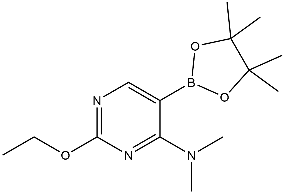 2-Ethoxy-N,N-dimethyl-5-(4,4,5,5-tetramethyl-1,3,2-dioxaborolan-2-yl)-4-pyrim... Structure