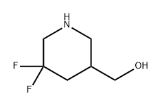 (5,5-二氟哌啶-3-基)甲醇, 1356338-40-3, 结构式