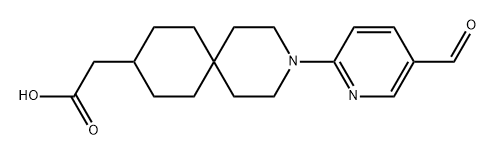 3-Azaspiro[5.5]undecane-9-acetic acid, 3-(5-formyl-2-pyridinyl)-