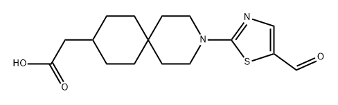 3-Azaspiro[5.5]undecane-9-acetic acid, 3-(5-formyl-2-thiazolyl)-