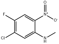 Benzenamine, 5-chloro-4-fluoro-N-methyl-2-nitro- 化学構造式
