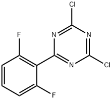2,4-二氯-6-(2,6-二氟苯)-1,3,5-三嗪, 1356485-01-2, 结构式