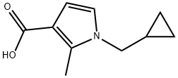 1-(Cyclopropylmethyl)-2-methyl-1H-pyrrole-3-carboxylic acid Structure