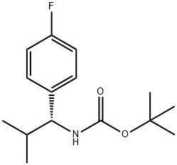 Carbamic acid, N-[(1R)-1-(4-fluorophenyl)-2-methylpropyl]-, 1,1-dimethylethyl ester