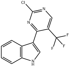 1H-Indole, 3-[2-chloro-5-(trifluoromethyl)-4-pyrimidinyl]-|3-(2-氯-5-(三氟甲基)嘧啶-4-基)-1H-吲哚