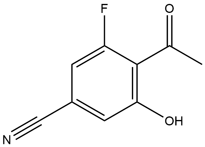 4-Acetyl-3-fluoro-5-hydroxybenzonitrile|4-乙酰基-3-氟-5-羟基苯甲腈