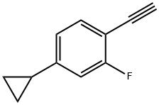 4-环丙基-1-乙炔基-2-氟苯, 1357012-93-1, 结构式