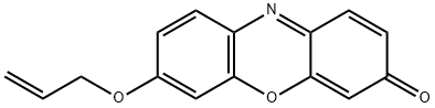 Allyl resorufin 化学構造式