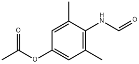 N-[4-(Acetyloxy)-2,6-dimethylphenyl]formamide 化学構造式