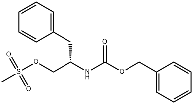 Carbamic acid, N-[(1S)-1-[[(methylsulfonyl)oxy]methyl]-2-phenylethyl]-, phenylmethyl ester 结构式