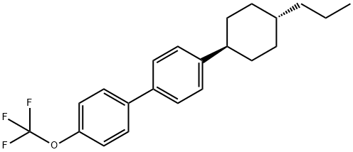 1,1'-Biphenyl, 4-(trans-4-propylcyclohexyl)-4'-(trifluoromethoxy)- Struktur