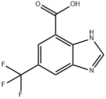 1H-Benzimidazole-7-carboxylic acid, 5-(trifluoromethyl)- Structure