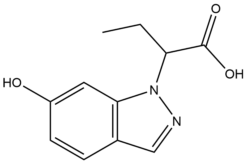 2-(6-Hydroxy-1H-indazol-1-yl)butanoic acid Structure