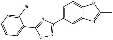 Benzoxazole, 5-?[5-?(2-?bromophenyl)?-?1,?2,?4-?oxadiazol-?3-?yl]?-?2-?methyl- Structure