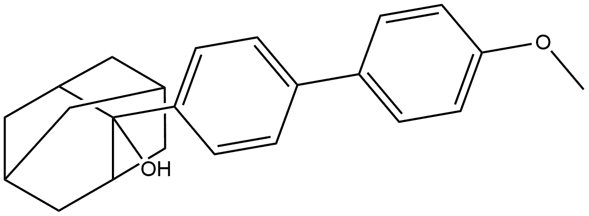 2-(4'-Methoxy[1,1'-biphenyl]-4-yl)tricyclo[3.3.1.13,7]decan-2-ol Structure