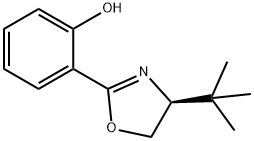 Phenol, 2-[(4S)-4-(1,1-dimethylethyl)-4,5-dihydro-2-oxazolyl]- 化学構造式