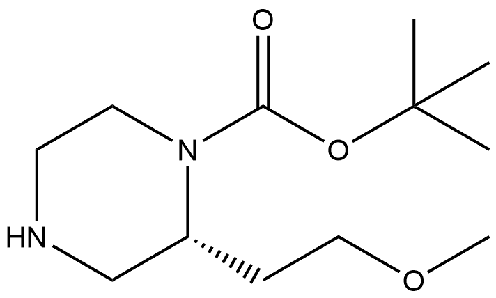 (R)-tert-Butyl 2-(2-methoxyethyl)piperazine-1-carboxylate|