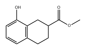 2-Naphthalenecarboxylic acid, 1,2,3,4-tetrahydro-8-hydroxy-, methyl ester,1359856-85-1,结构式