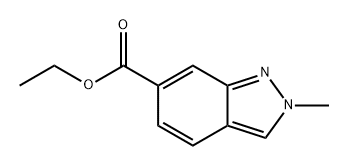 2H-Indazole-6-carboxylic acid, 2-methyl-, ethyl ester Structure