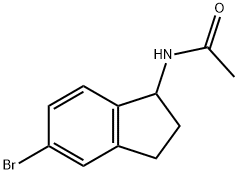 N-(5-bromo-2,3-dihydro-1H-inden-1-yl)acetamide Struktur