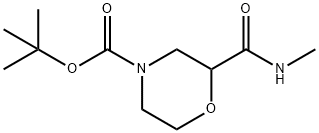 tert-butyl 2-(methylcarbamoyl)morpholine-4-carboxylate,1360587-83-2,结构式