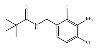 Propanamide, N-[(3-amino-2,4-dichlorophenyl)methyl]-2,2-dimethyl- Structure