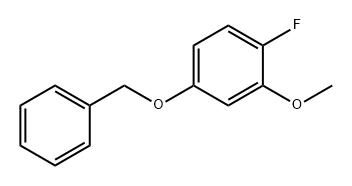 Benzene, 1-fluoro-2-methoxy-4-(phenylmethoxy)- Structure