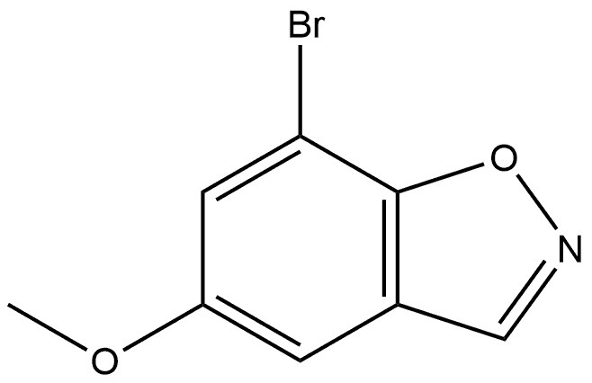7-bromo-5-methoxy-1,2-benzoxazole 化学構造式