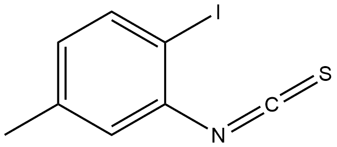 2-碘-5-甲基苯基异硫氰酸酯,1360916-82-0,结构式
