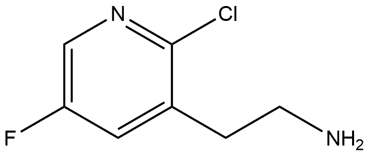 2-Chloro-5-fluoro-3-pyridineethanamine 化学構造式