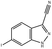 6-iodo-1H-indazole-3-carbonitrile,1360929-62-9,结构式