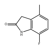 2H-Indol-2-one, 7-fluoro-1,3-dihydro-4-methyl- Struktur